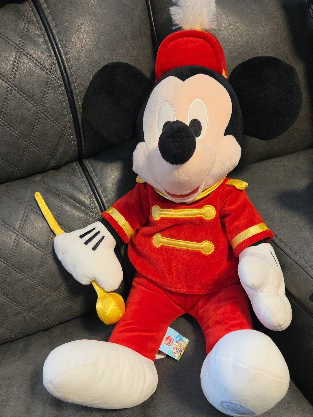Disney Mickey Mouse Band Leader Plush - Red, Black, White, Yellow
